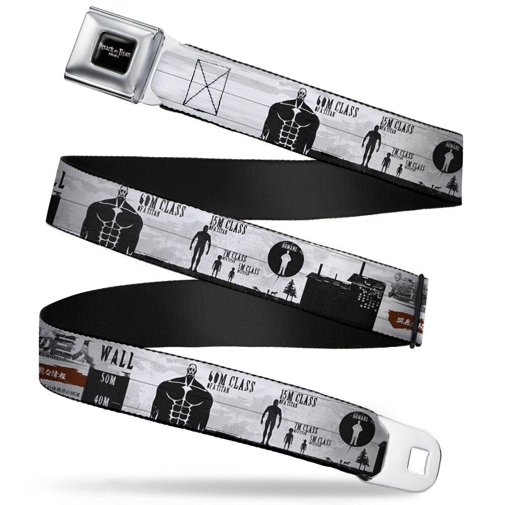 2576 Seatbelt Belt - Attack on Titan Humna to Colossal Titan Comparison